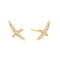 Gold Kiss Pavé Studs